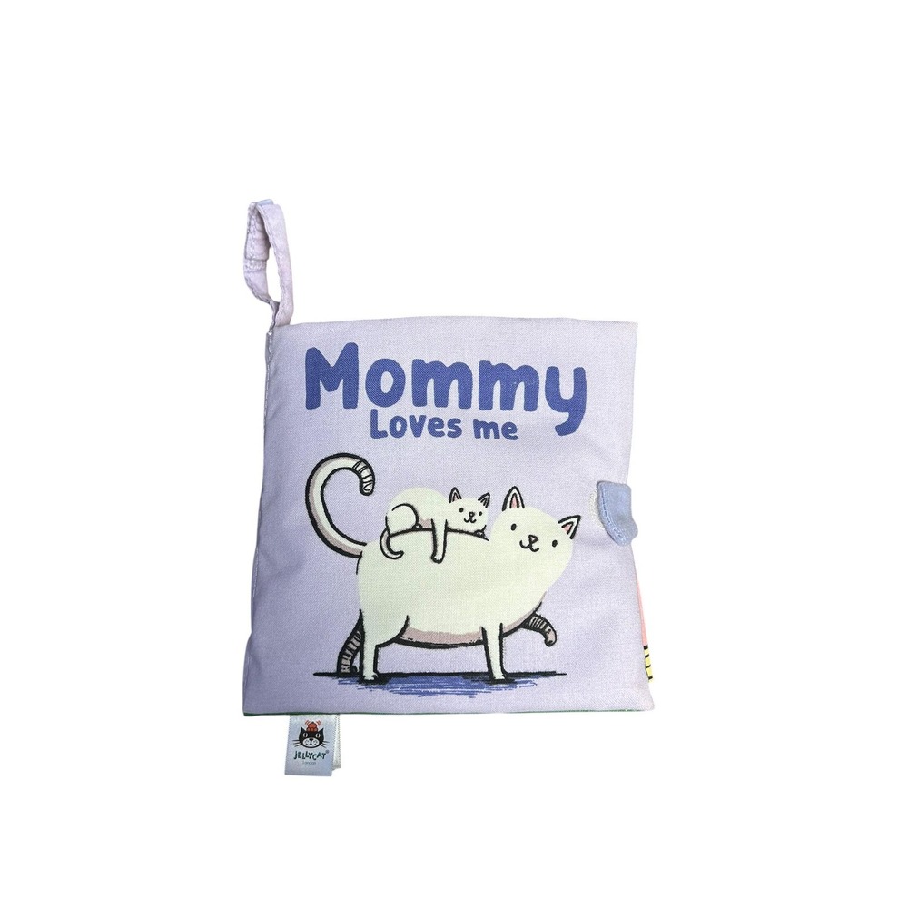Jellycat Mommy Loves Me Soft Cloth Book Baby Sensory Toy